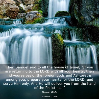 Picture 03 - 1 Samuel 7:3 BSB - Then Samuel said to all the house of Israel, - Bible Verse Picture