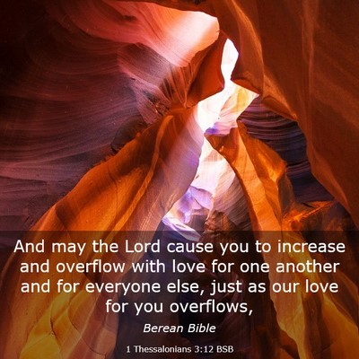 Picture 03 - 1 Thessalonians 3:12 BSB - And may the Lord cause you to increase and - Bible Verse Picture