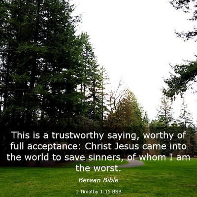 Picture 03 - 1 Timothy 1:15 BSB - This is a trustworthy saying, worthy of full - Bible Verse Picture