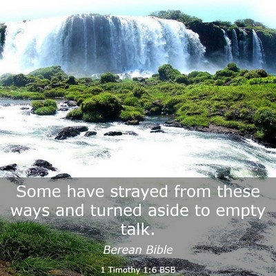 Picture 03 - 1 Timothy 1:6 BSB - Some have strayed from these ways and turned - Bible Verse Picture