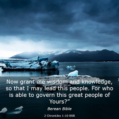 Picture 03 - 2 Chronicles 1:10 BSB - Now grant me wisdom and knowledge, so that I may - Bible Verse Picture