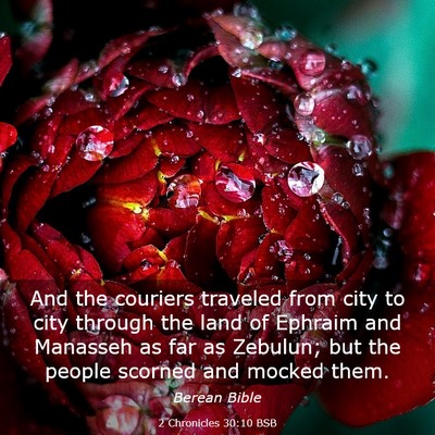 Picture 03 - 2 Chronicles 30:10 BSB - And the couriers traveled from city to city - Bible Verse Picture