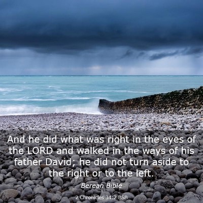 Picture 03 - 2 Chronicles 34:2 BSB - And he did what was right in the eyes of the LORD - Bible Verse Picture