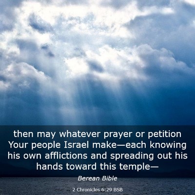 Picture 03 - 2 Chronicles 6:29 BSB - then may whatever prayer or petition Your people - Bible Verse Picture
