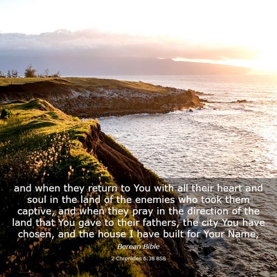 Picture 03 - 2 Chronicles 6:38 BSB - and when they return to You with all their heart - Bible Verse Picture