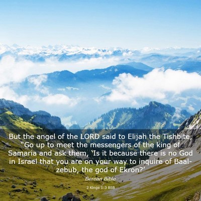 Picture 03 - 2 Kings 1:3 BSB - But the angel of the LORD said to Elijah the - Bible Verse Picture