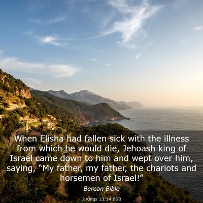 Picture 03 - 2 Kings 13:14 BSB - When Elisha had fallen sick with the illness from - Bible Verse Picture