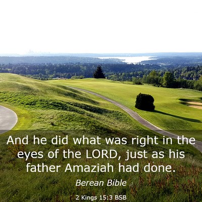 Picture 03 - 2 Kings 15:3 BSB - And he did what was right in the eyes of the - Bible Verse Picture