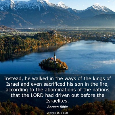 Picture 03 - 2 Kings 16:3 BSB - Instead, he walked in the ways of the kings of - Bible Verse Picture