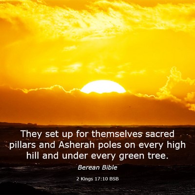 Picture 03 - 2 Kings 17:10 BSB - They set up for themselves sacred pillars and - Bible Verse Picture