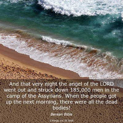 Picture 03 - 2 Kings 19:35 BSB - And that very night the angel of the LORD went - Bible Verse Picture