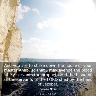 Picture 03 - 2 Kings 9:7 BSB - And you are to strike down the house of your - Bible Verse Picture