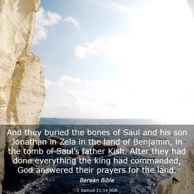Picture 03 - 2 Samuel 21:14 BSB - And they buried the bones of Saul and his son - Bible Verse Picture