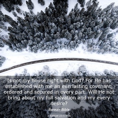 Picture 03 - 2 Samuel 23:5 BSB - Is not my house right with God? For He has - Bible Verse Picture