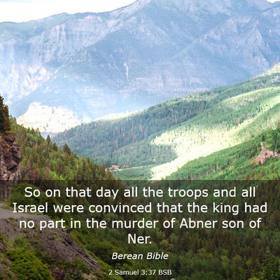 Picture 03 - 2 Samuel 3:37 BSB - So on that day all the troops and all Israel were - Bible Verse Picture