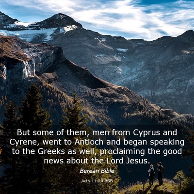 Picture 03 - Acts 11:20 BSB - But some of them, men from Cyprus and Cyrene, - Bible Verse Picture