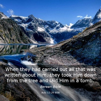 Picture 03 - Acts 13:29 BSB - When they had carried out all that was written - Bible Verse Picture