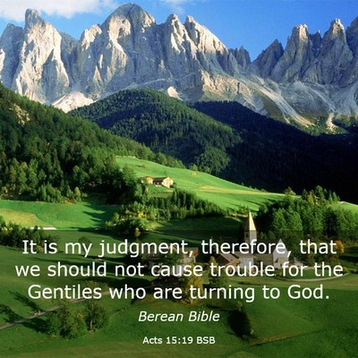 Picture 03 - Acts 15:19 BSB - It is my judgment, therefore, that we should not - Bible Verse Picture