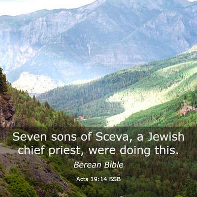 Picture 03 - Acts 19:14 BSB - Seven sons of Sceva, a Jewish chief priest, were - Bible Verse Picture