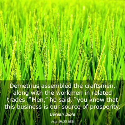 Picture 03 - Acts 19:25 BSB - Demetrius assembled the craftsmen, along with the - Bible Verse Picture