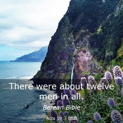 Picture 03 - Acts 19:7 BSB - There were about twelve men in - Bible Verse Picture