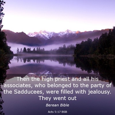 Picture 03 - Acts 5:17 BSB - Then the high priest and all his associates, who - Bible Verse Picture
