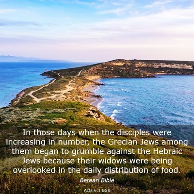 Picture 03 - Acts 6:1 BSB - In those days when the disciples were increasing - Bible Verse Picture