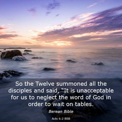 Picture 03 - Acts 6:2 BSB - So the Twelve summoned all the disciples and - Bible Verse Picture