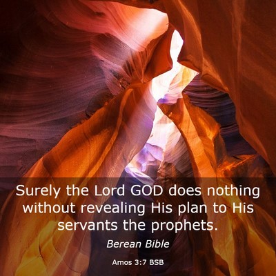 Picture 03 - Amos 3:7 BSB - Surely the Lord GOD does nothing without - Bible Verse Picture