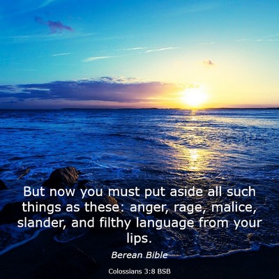 Picture 03 - Colossians 3:8 BSB - But now you must put aside all such things as - Bible Verse Picture