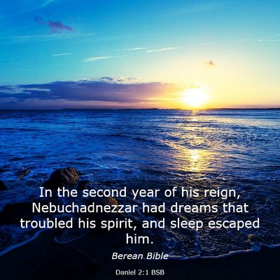 Picture 03 - Daniel 2:1 BSB - In the second year of his reign, Nebuchadnezzar - Bible Verse Picture