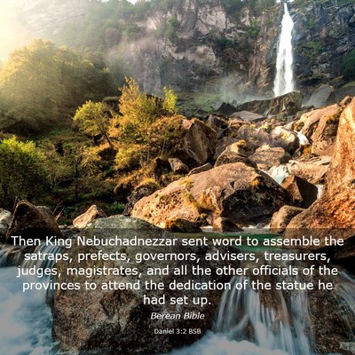 Picture 03 - Daniel 3:2 BSB - Then King Nebuchadnezzar sent word to assemble - Bible Verse Picture