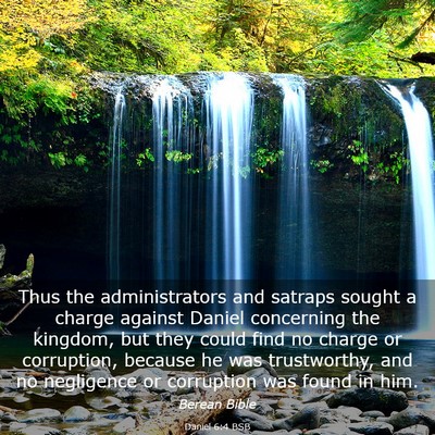 Picture 03 - Daniel 6:4 BSB - Thus the administrators and satraps sought a - Bible Verse Picture