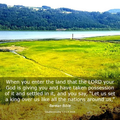 Picture 03 - Deuteronomy 17:14 BSB - When you enter the land that the LORD your God is - Bible Verse Picture