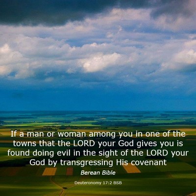 Picture 03 - Deuteronomy 17:2 BSB - If a man or woman among you in one of the towns - Bible Verse Picture