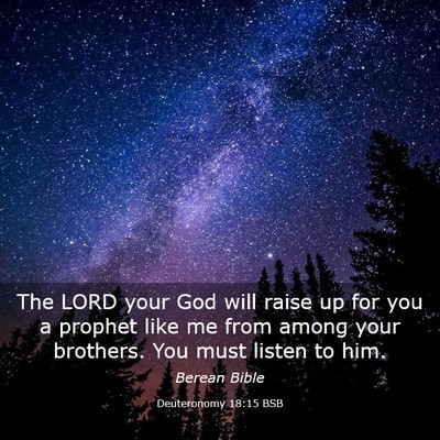 Picture 03 - Deuteronomy 18:15 BSB - The LORD your God will raise up for you a prophet - Bible Verse Picture