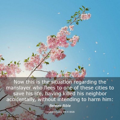Picture 03 - Deuteronomy 19:4 BSB - Now this is the situation regarding the manslayer - Bible Verse Picture
