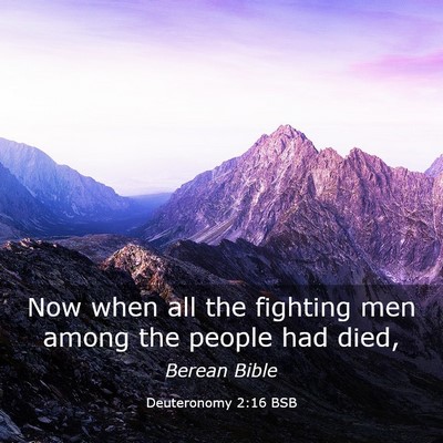 Picture 03 - Deuteronomy 2:16 BSB - Now when all the fighting men among the people - Bible Verse Picture