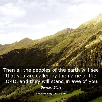 Picture 03 - Deuteronomy 28:10 BSB - Then all the peoples of the earth will see that - Bible Verse Picture