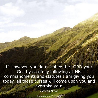 Picture 03 - Deuteronomy 28:15 BSB - If, however, you do not obey the LORD your God by - Bible Verse Picture