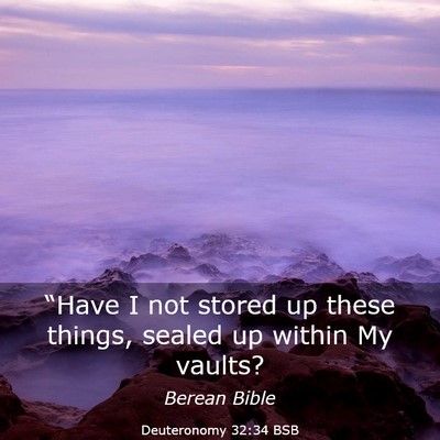 Picture 03 - Deuteronomy 32:34 BSB - “Have I not stored up these things, sealed up - Bible Verse Picture