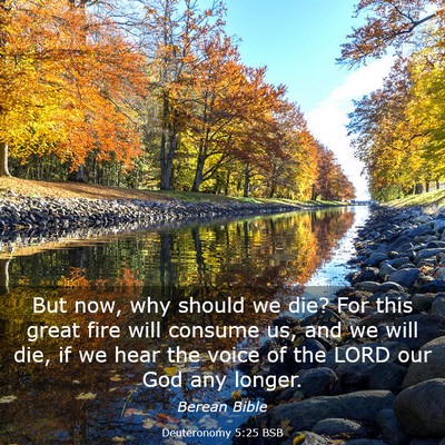 Picture 03 - Deuteronomy 5:25 BSB - But now, why should we die? For this great fire - Bible Verse Picture