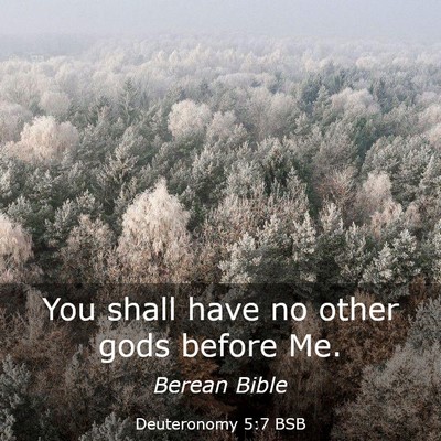 Picture 03 - Deuteronomy 5:7 BSB - You shall have no other gods before - Bible Verse Picture