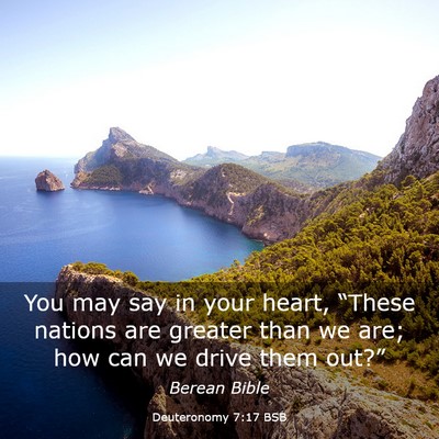 Picture 03 - Deuteronomy 7:17 BSB - You may say in your heart, “These nations are - Bible Verse Picture
