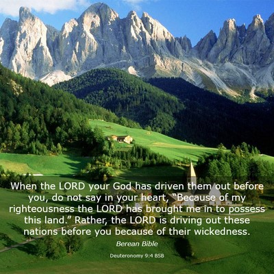 Picture 03 - Deuteronomy 9:4 BSB - When the LORD your God has driven them out before - Bible Verse Picture