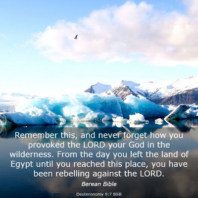Picture 03 - Deuteronomy 9:7 BSB - Remember this, and never forget how you provoked - Bible Verse Picture