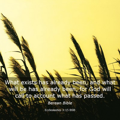 Picture 03 - Ecclesiastes 3:15 BSB - What exists has already been, and what will be - Bible Verse Picture