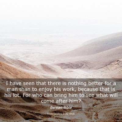 Picture 03 - Ecclesiastes 3:22 BSB - I have seen that there is nothing better for a - Bible Verse Picture