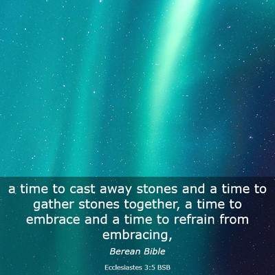 Picture 03 - Ecclesiastes 3:5 BSB - a time to cast away stones and a time to gather - Bible Verse Picture