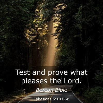 Picture 03 - Ephesians 5:10 BSB - Test and prove what pleases the - Bible Verse Picture